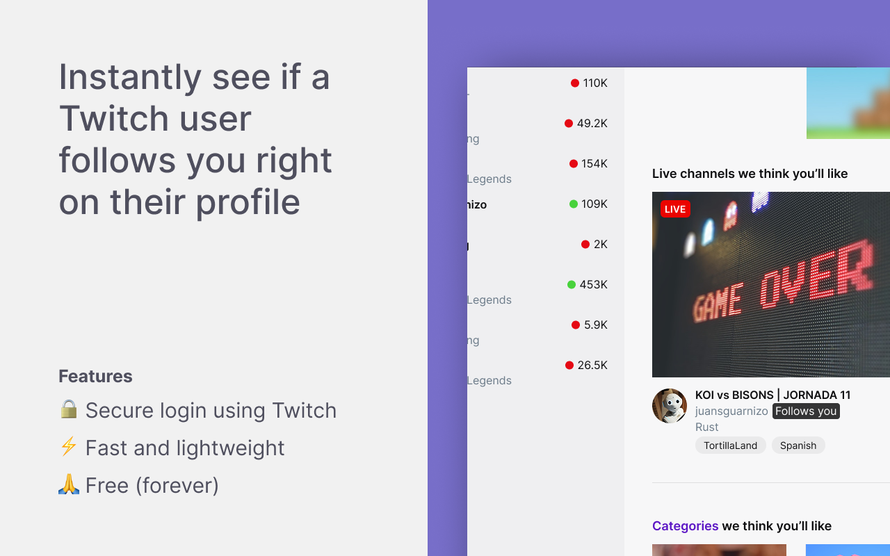 Twitch Follower Badge Screenshot